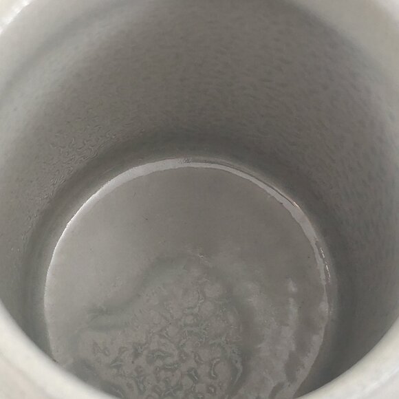 Gerz Salt Glaze Stein Relief Embossed Pottery with Pewter Lid Vtg W.Germany 6.5" - Picture 9 of 13